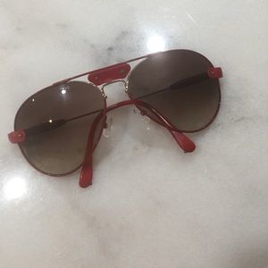 Chloe leather  aviator sunglasses